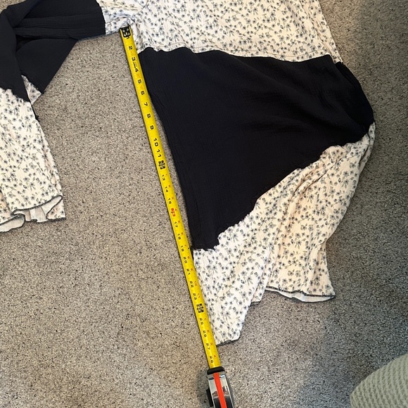 New POl Wide Leg Gauze Pants ~ Black Floral - Picture 6 of 13